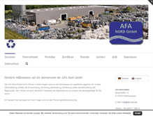 Tablet Screenshot of afa-nord.de